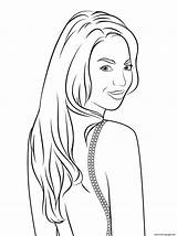 Beyonce Coloring Pages Celebrity Pop Printable Drawing Ausmalbilder Celebreties Clipart Stars People Color Book Famous Template Print Popular Categories sketch template