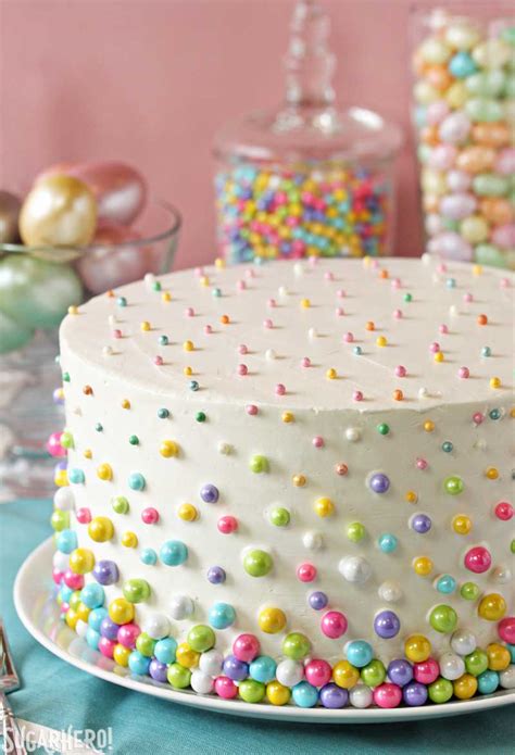 easter polka dot cake sugarhero