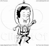 Ranger Space Jetpack Clipart Using Cartoon Outlined Coloring Vector Thoman Cory Royalty sketch template