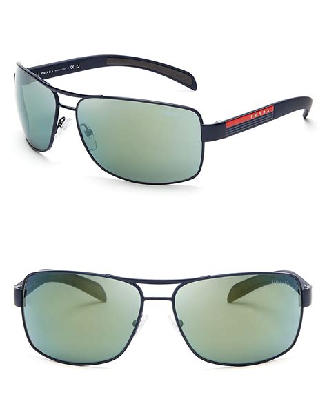 Lyst Prada Linea Rossa Mirrored Active Aviator