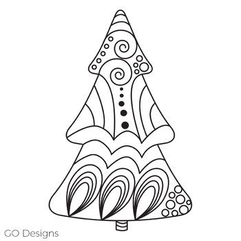 zentangle christmas coloring  grade onederful tpt