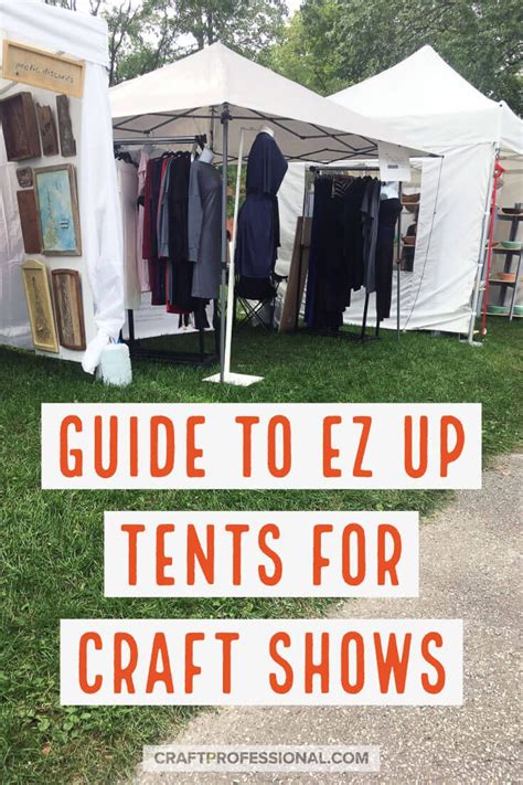tents set    grass  text overlay reading guide  ez  tents  craft shows