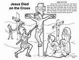 Coloring Pages Bible Jesus Cross Died His Soldier Choose Board sketch template