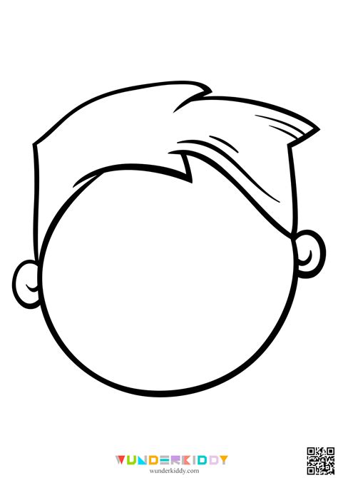 blank face coloring page