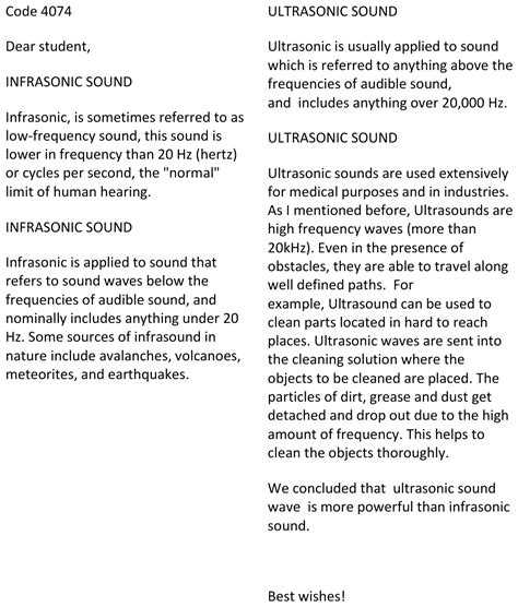 powerful infrasonic sound  ultrasonic sound