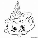 Coloring Pages Shopkins Cream Ice Printable Shopkin Cute Birthday Disney Print Info Kids Sheets sketch template