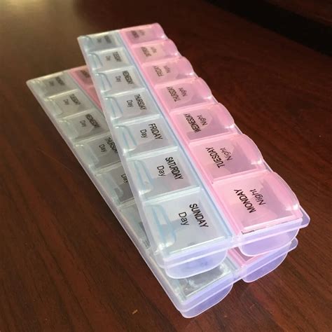 days weekly tablet pill medicine box holder storage organizer