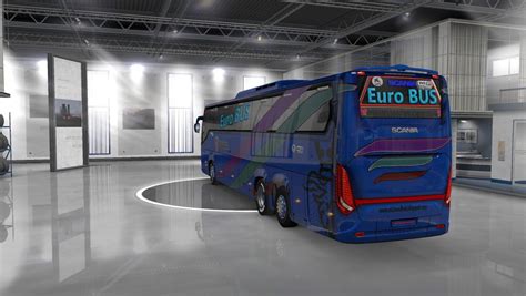 scania touring blue euro bus hd skin   air