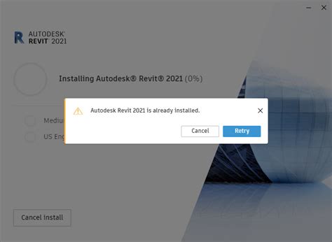 autodesk revit   installed  attempting  install  program   update