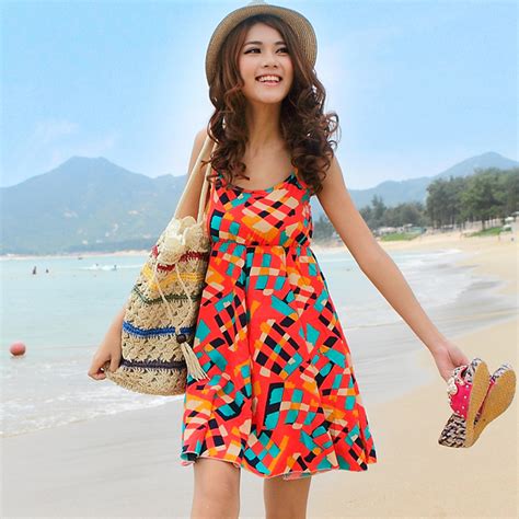 beach dress dressed  girl