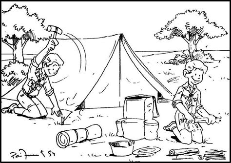 camping coloring pages boys scout camping coloring pages coloring