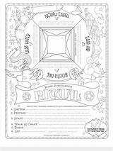 Coloring Pages Witch Book Grimoire sketch template