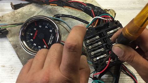 wiring  tachometer install