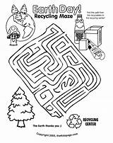 Earth Recycling Coloring Kids Pages Printable Worksheets Maze Recycle Sheet Mazes Activity Sheets Save Bin Activities Colouring Clipart Easy Pollution sketch template