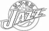 Utah Jazz Nba Logo Drawing Coloring Logos Pages Post Older Getdrawings sketch template