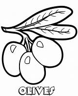 Coloring Olives Printable Pages Vegetable Topcoloringpages Vegetables Children sketch template