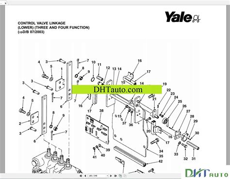 yale forklift detailed  spare parts automotive library