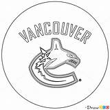 Canucks Vancouver Draw Drawing Logos Hockey Step Nhl Tutorials sketch template