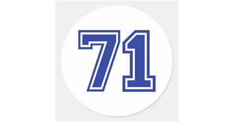 number classic  sticker zazzlecom