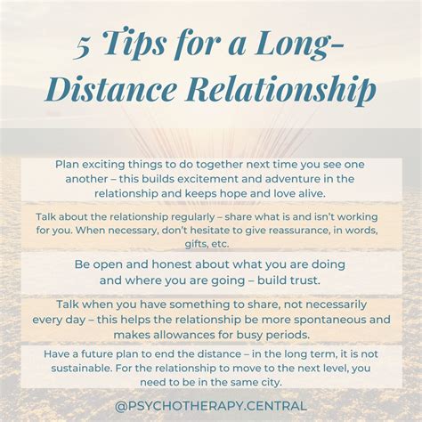 Five Tips For A Long Distance Relationship