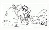 Ponyo Ghibli Totoro Falaise Arrietty Mariage Tout Labyrinth Howl Supercoloriage Greatestcoloringbook sketch template
