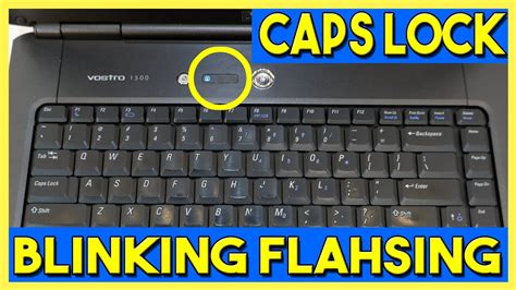 laptop  turning  blinking flashing caps lock blue