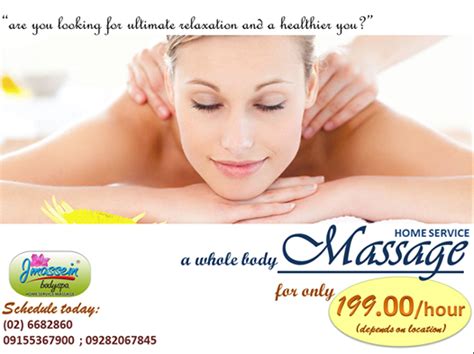 Whole Body Massage Home Service By J Massein Bodyspa Services From