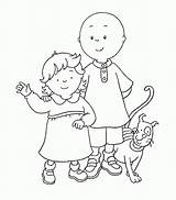 Caillou Coloring Pages Printable Gif sketch template