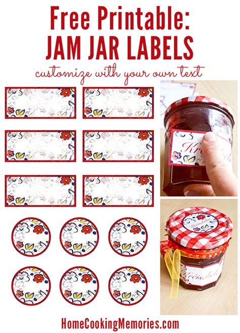 printable jar labels  home canning