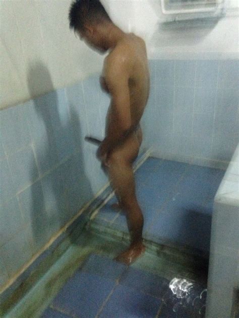 thai soldier caught with big boner in the showers my own private locker room