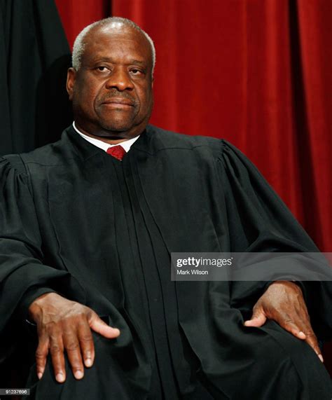 close up of us supreme court associate justice clarence thomas as he
