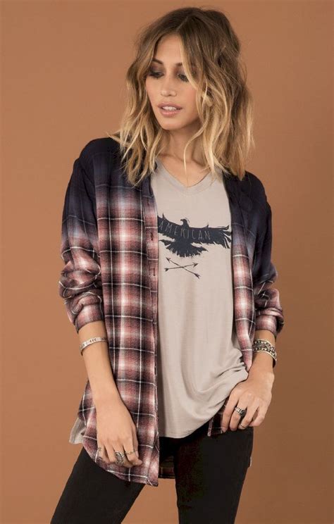 amazing 55 casual flannel shirt fashion outfits for this