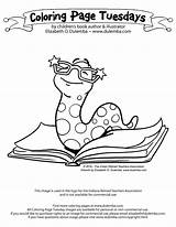 Coloring Pages August Book Colouring Reading Sheets School Worm Open Library Bookworm Clipart Dulemba Cliparts Print Back Worms Kids Cupboard sketch template