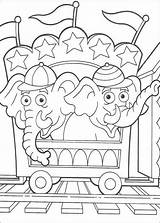 Circo Elefantes Dora Coloring Circus Hellokids Personagens sketch template