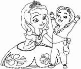 Sofia Coloring Pages Disney First Princess Getcolorings Cool Color sketch template