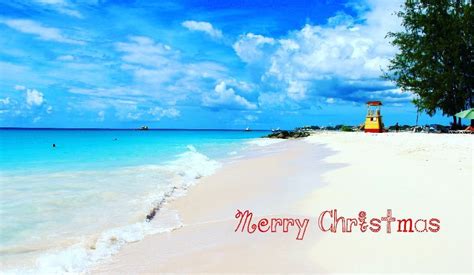 merry christmas message   beach