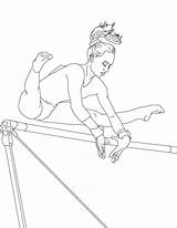 Gymnastic sketch template