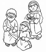 Martha Mary Coloring Jesus Bible School Pages Sunday Crafts Clipart Preschool Google Kids Search Story Craft Activities Lesson Color Drawing sketch template