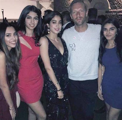 sridevi s daughters jhanvi and khushi hang out with coldplay s chris martin entertainment