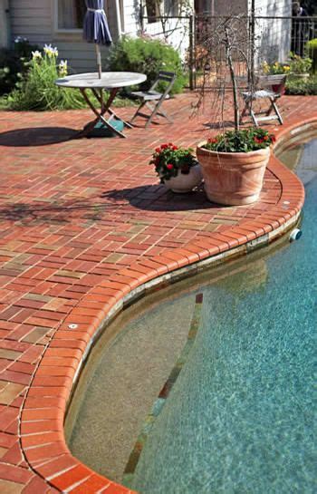 brick surround pool remodel outdoor remodel pool tile