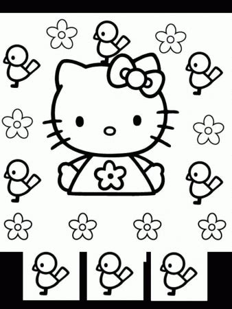 kitty sleeping colouring pages coloring home