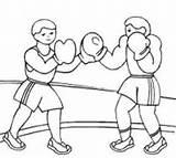 Boxing Boxers sketch template