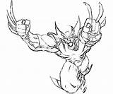 Wolverine Marvel Coloring Vs Capcom Pages sketch template