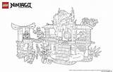 Lego Coloring Ninjago Pages Palace Color Printable Book sketch template