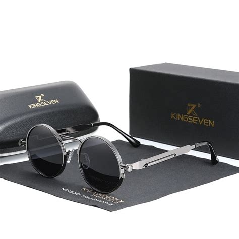 Kingseven High Quality Gothic Steampunk Retro Polarized Sunglasses