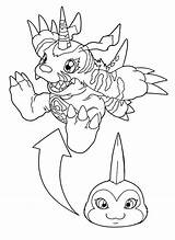 Digimon Digivolution Coloringsun Gabumon sketch template