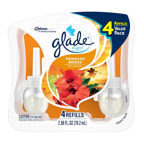 glade plugins scented oil air freshener refill hawaiian breeze