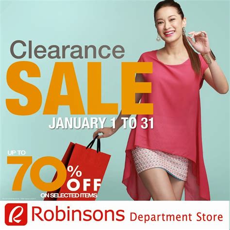 manila shopper robinsons department store clearance sale jan