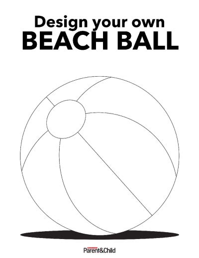 design  beach ball printable
