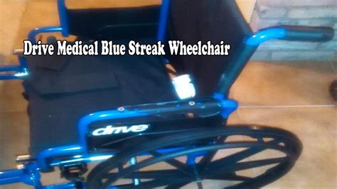 unboxing drive medical blue streak wheelchair youtube